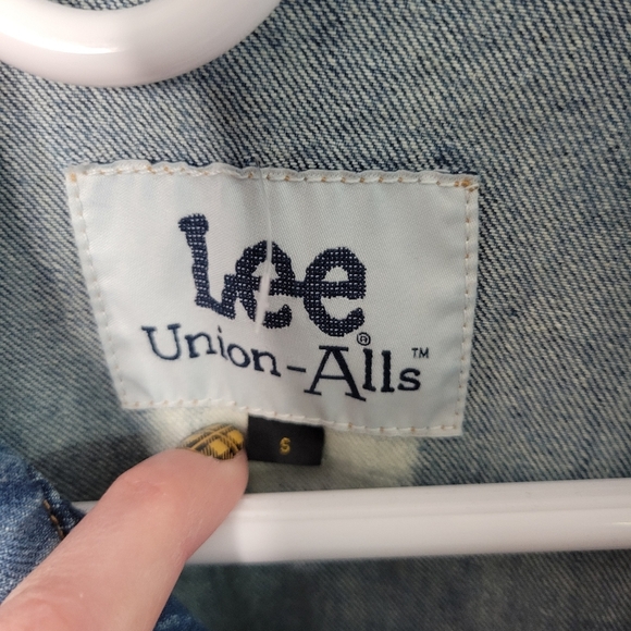 NWT Lee Union-Alls Women's  Coverall  Denim Splatter - Picture 7 of 11